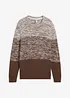 Maglione dalla linea comfort in filato fine misto cotone, bonprix