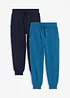 Pantaloni da jogging in morbido misto cotone (pacco da 2), bonprix