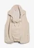 Gilet prémaman 3 in 1 in soffice teddy con inserto babywearing, bonprix