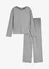 Pigiama in morbido jersey pointelle, bonprix