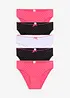Slip con cotone morbido e fiocchetto in satin (pacco da 5), bonprix