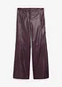 Pantaloni larghi in nappa d'agnello, bonprix