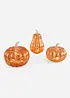 Zucche decorative con LED (set 3 pezzi), bonprix