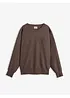 Felpa oversize in misto cotone morbido, bonprix