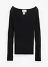 Maglione in filato fine di lana merino, bonprix
