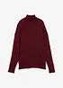 Maglione a collo alto in filato fine di misto viscosa, bonprix