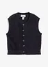 Gilet in maglia in filato peloso di misto viscosa, bonprix