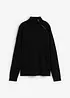 Maglione in misto viscosa con cerniera, bonprix