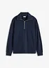 Felpa oversize con mezza zip, bonprix