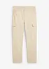 Pantaloni cargo straight in canvas di cotone, relaxed fit, bonprix