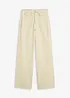 Pantaloni in twill di puro cotone, vita alta, bonprix