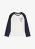 Maglia con maniche lunghe a raglan in puro cotone biologico, bonprix