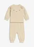 Felpa e pantaloni con cotone biologico (set 2 pezzi), bonprix