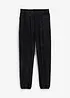 Pantaloni in felpa di puro cotone biologico effetto lavato, loose fit, bonprix