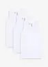 Canottiera con morbido cotone biologico (pacco da 3), bonprix