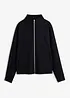 Giacca con zip in tessuto effetto neoprene, bonprix