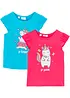 T-shirt in puro cotone biologico (pacco da 2), bonprix