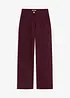 Pantaloni in twill con piega cucita e tasche a filetto, bonprix