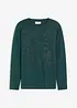 Maglia a maniche lunghe con rose stampate, bonprix
