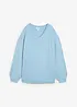 Maglione in filato fine morbido con maniche a palloncino, bonprix