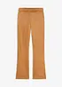 Pantaloni a gamba svasata in similpelle scamosciata, bonprix