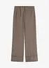 Pantaloni con elastico in vita a quadri, bonprix