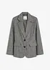 Blazer con motivo spigato in misto lana, bonprix