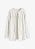 Maxi cardigan con paillettes e filato lucido, bonprix
