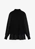 Maglione in filato fine con inserto effetto camicia, bonprix