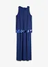 Abito lungo in fine georgette con paillettes, bonprix