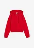 Felpa con zip in morbida spugna, bonprix