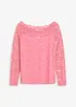 Maglia in pizzo a maniche lunghe, bonprix