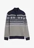 Maglione norvegese con zip, bonprix