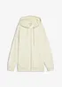 Felpa oversize con zip e cappuccio, bonprix