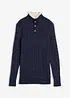 Maglione con colletto alto con bottoni, bonprix