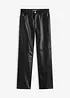 Pantaloni in similpelle con cinta comoda, bonprix