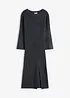 Abito in maglia con spacco, bonprix
