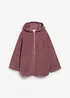 Giacca in pile teddy con spacchi laterali, bonprix