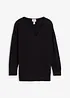 Maglione lungo oversize con spacchi ai lati, bonprix