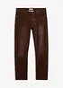 Pantaloni di velluto a coste elasticizzato effetto lavato regular fit, straight, bonprix