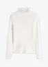 Maglione a coste in misto viscosa fluente, bonprix