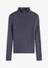 Maglione a coste in misto viscosa fluente, bonprix