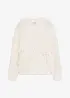 Maglione oversize con frange, bonprix