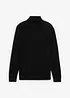 Maglione a collo alto in filato fine con lana merino, slim fit, bonprix