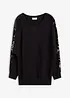 Maglione in filato fine con paillettes, bonprix