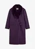Cappotto con collo in pelliccia sintetica staccabile, bonprix