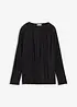 Maglia a maniche lunghe con effetto strutturato, bonprix