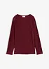 Maglia a maniche lunghe con effetto strutturato, bonprix