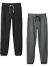 Pantaloni da jogging con cotone (pacco da 2), bonprix