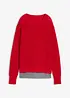 Maglione con inserto di camicia, bonprix